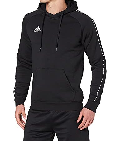 adidas CORE18 Hoody Sudadera con Capucha, Hombre, Negro (Negro/Blanco), M