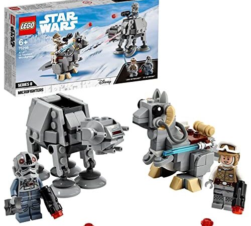 LEGO 75298 Star Wars Microfighters: AT-AT vs. Tauntaun, Juguete de Construcción para Niños de 6 Años o Más con Luke Skywalker y Espada Láser