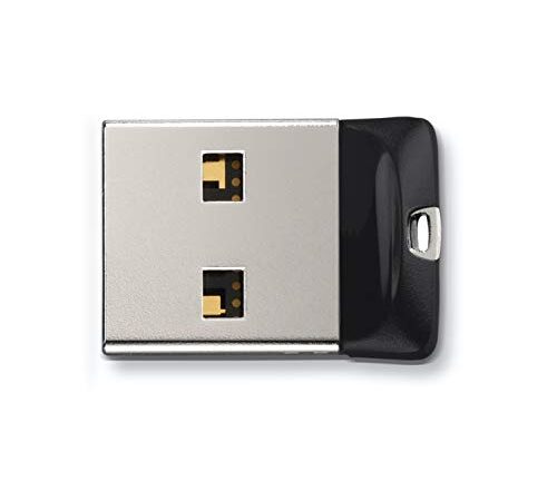SanDisk SDCZ33-032G-G35 Cruzer Fit Memoria USB de 32 GB, Negro/Plata
