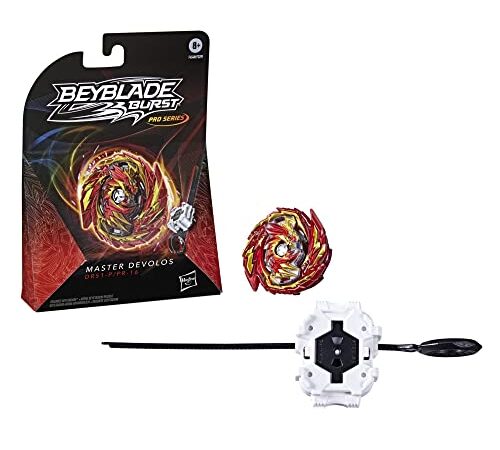 Beyblade Burst Pro Series, Starter Pack Master Devolos con peonzas y Lanzador