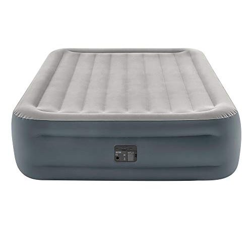 Intex 64126NP - Cama de Aire para 2 Essential Rest, Color Gris, 152 x 203 cm