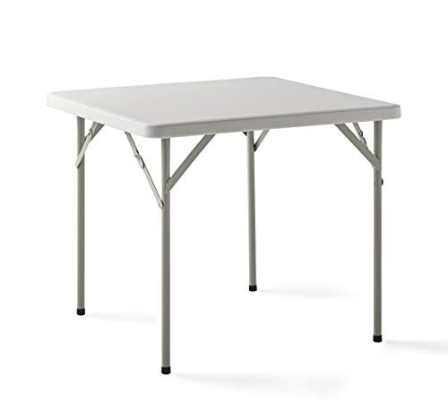 KG KITGARDEN Mesa Plegable Multifuncional, 84x84x74cm, Blanco, Folding C84