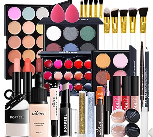 Kits de Maquillaje, Set de Cosméticos Todo en Uno, Set de Regalo de Maquillaje Kit de Inicio Completo con Sombras de Ojos, lápiz Labial, Kit de Cosméticos para Niñas Mujeres#2