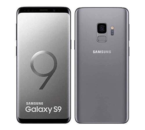 Samsung Smartphone Galaxy S9 de 64 GB de 5,8 pulgadas, 12 MP, sin SIM, en gris titanio (Reacondicionado)