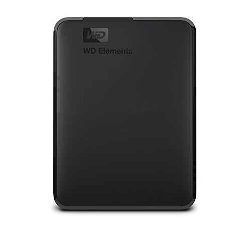 Western Digital Elements - Disco duro externo portátil de 2 TB con USB 3.0, color negro