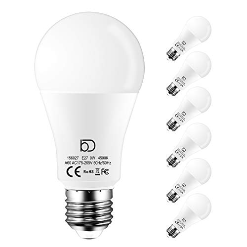  Bombilla LED E14 de 8 W, bombilla de maíz no regulable, 800  lúmenes AC220-240 V, lámpara de ahorro de energía, para lámpara de pared de  techo de oficina en casa, paquete