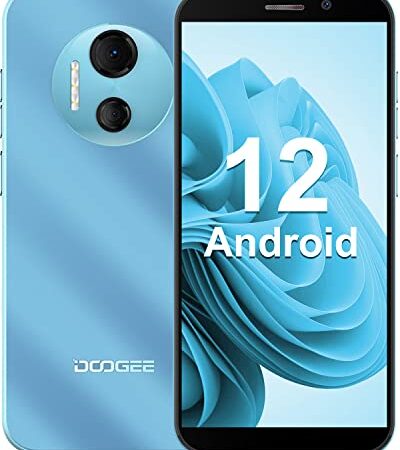 Moviles Baratos y Buenos, DOOGEE X97 Pro 4GB RAM+64GB ROM Telefono Movil, Android 12, 4200mAh Batería, 6.0" HD+ Pulgadas Smartphone Barato 4G Dual SIM, Doble Cámara 12MP, NFC/GPS/OTG/Face ID-Azul