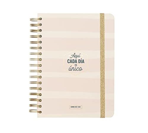 Mr. Wonderful Agenda clásica 2022-2023 Diaria - Aquí cada día es único, Multicolor