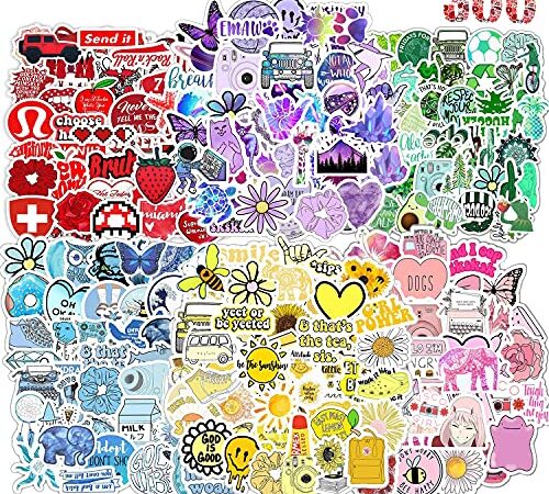 Pegatinas 300 Piezas Stickers de Graffiti Aesthetic de Colores Impermeable Vinilo Pegatinas Decorativas para Ordenador Portátil Teléfonos Moviles Macbook Skateboard Taza Botella Agua Maletas Casco etc