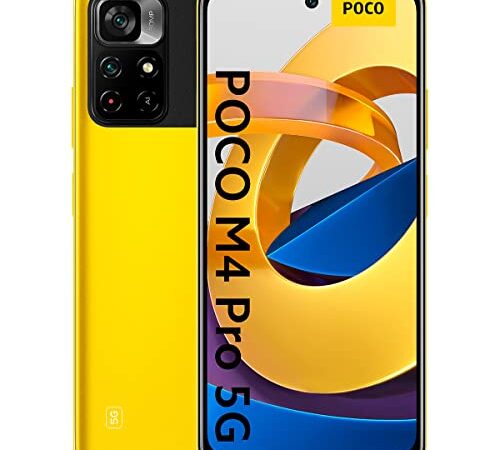 Xiaomi Poco M4 Pro 5G - Smartphone 128GB, 6GB RAM, Dual Sim, Amarillo